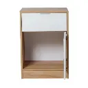 Mesa de Luz Ricchezz Murano 1 Puerta - 1 Cajon Blanco-2.webp