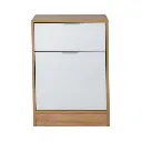 Mesa de Luz Ricchezz Murano 1 Puerta - 1 Cajon Blanco-1.webp