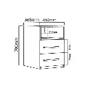 Mesa de Luz Delos 2 Caj-C Estantes DL205 Tortona-1.webp