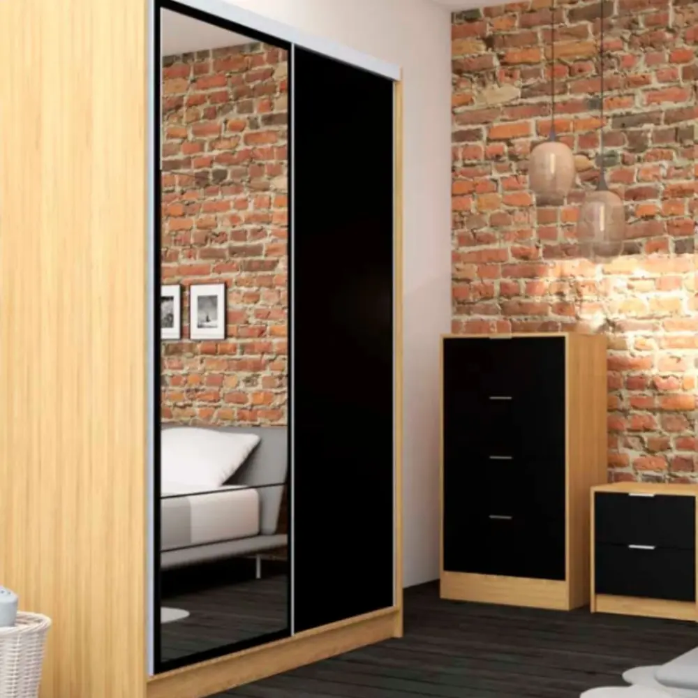 CHIFONIER RICCHEZZE MURANO 4CAJ HICKORY-NEGRO-4.webp