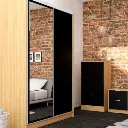 CHIFONIER RICCHEZZE MURANO 4CAJ HICKORY-NEGRO-4.webp