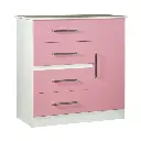 Chifonier Maximo 1 Puerta 4 Cajones 68010 Infantil-Rosa-1.webp