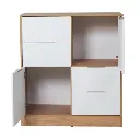 Comoda Richezze Murano 2 Puertas - 4 Cajones Blanco-3.webp