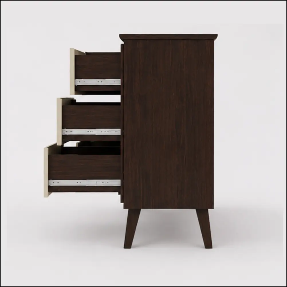 Bahiut Inmacol Mediteraneo 2 Puertas - 3 Cajones 1.00 X 1.40 M 143-4 Wengue-4.webp