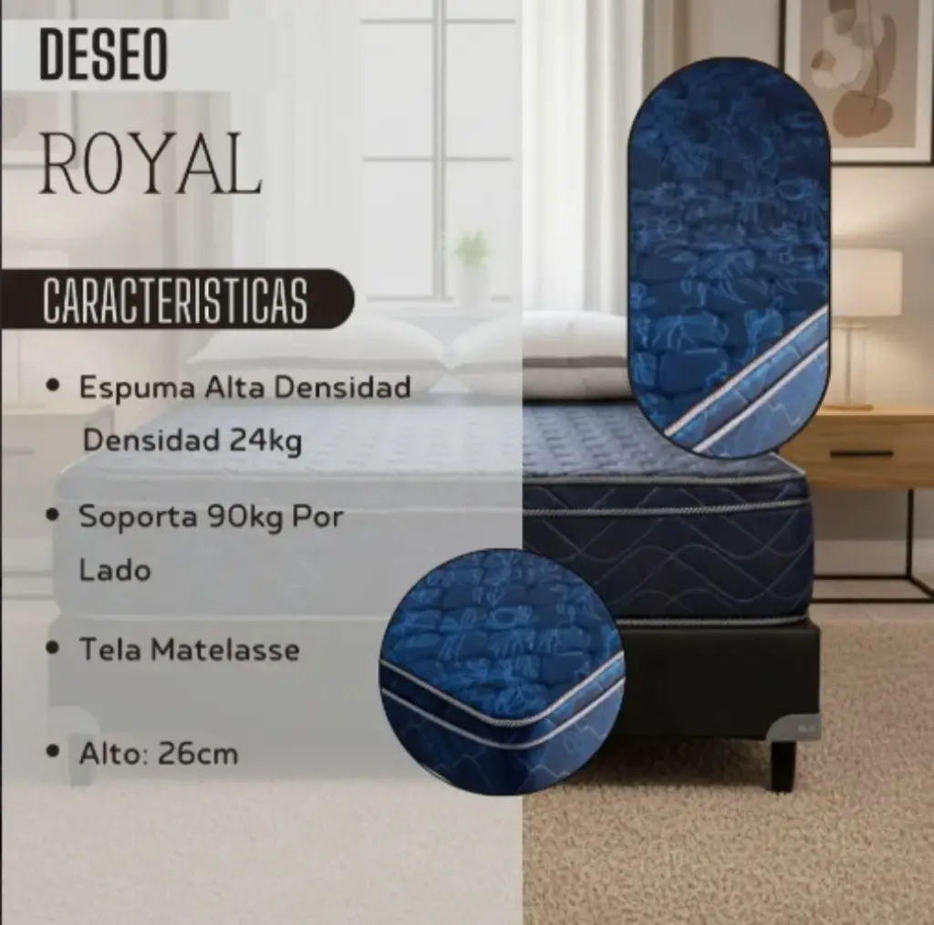 Colchón Deseo Royal Europillow 140 x 190 x 26 Cm-3.webp