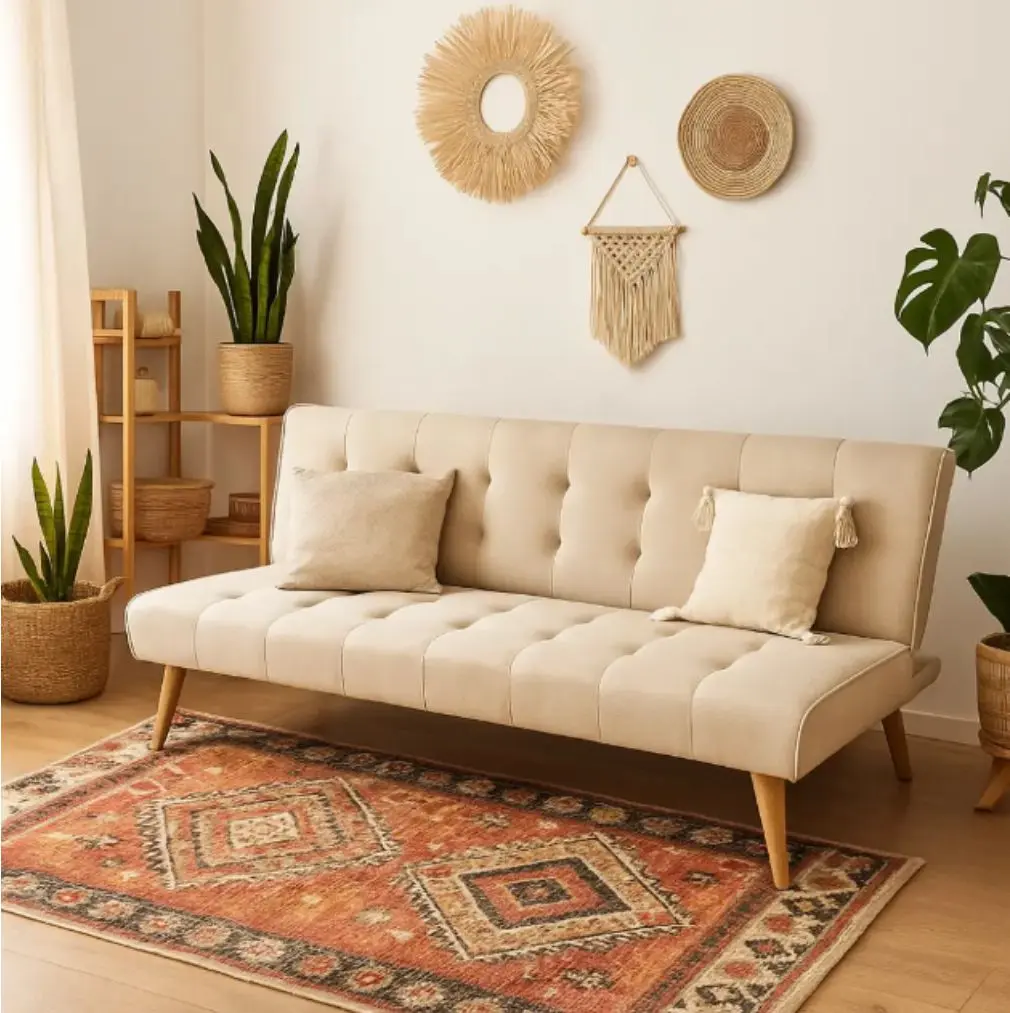 Sillon Etxe Tokio 1.70 Cm Tela YL80309 Beige-1.webp