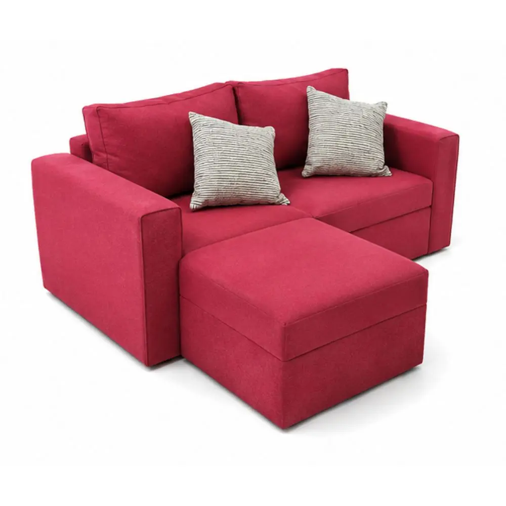 Sofa Rosarino Con Camastro 170x70x70 Cm. Chenil Rojo-3.webp