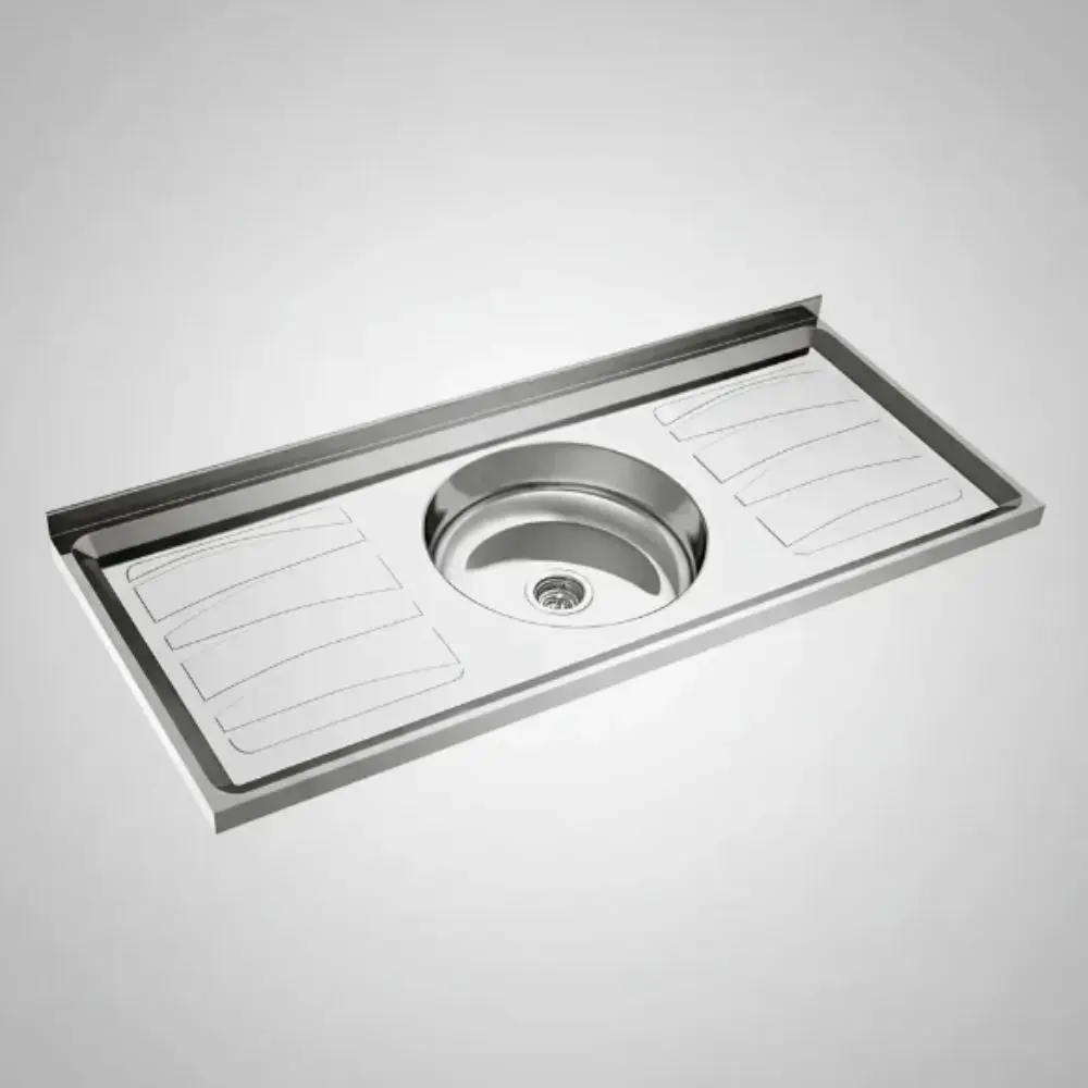 Mesada Duranox-Delos 1,20 Mts 1 Bacha Redonda Acero Inoxidable Con Zocalo -3.webp