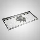 Mesada Duranox-Delos 1,20 Mts 1 Bacha Redonda Acero Inoxidable Con Zocalo -3.webp