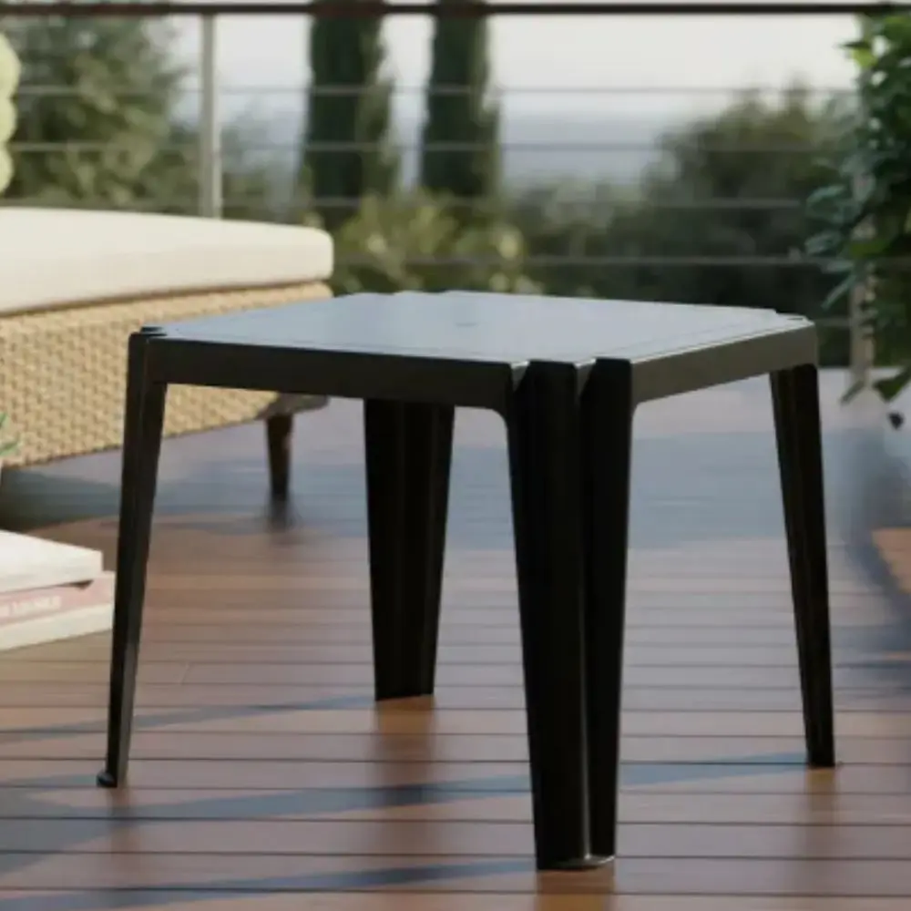 Mesa Quality Cuadrada Monocasco 70x70 Cm Plastico Negra-4.webp
