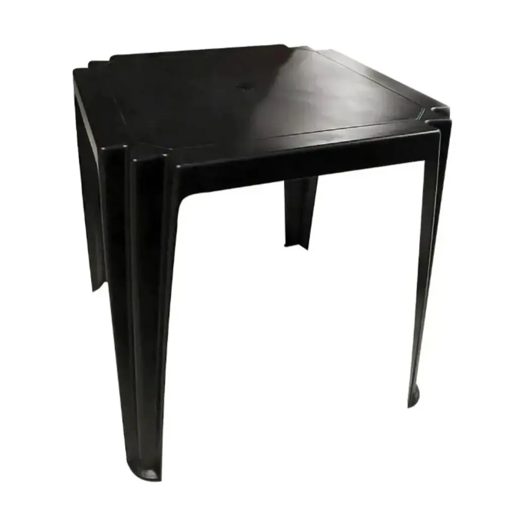 Mesa Quality Cuadrada Monocasco 70x70 Cm Plastico Negra-3.webp