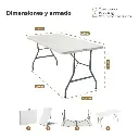 Mesa Garden Life Picnic 180x74 Cm Blanco-3.webp
