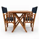 Juego de Camping CSC C03 Mesa 80x80 Con 4 Sillones Plegables de Madera Caoba-3.webp