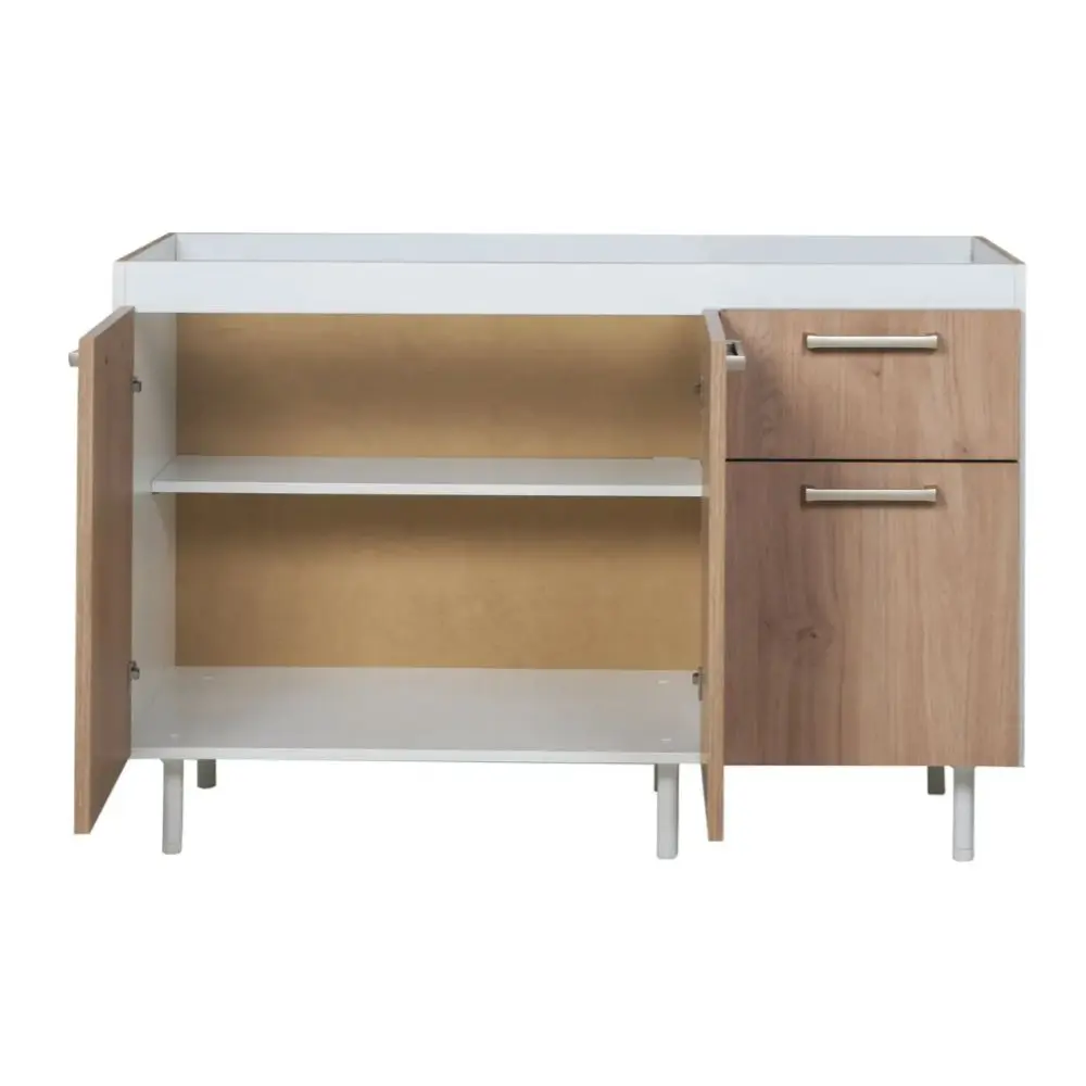 Bajo Mesada Ricchezze Turin 1.20 Mts 3 Puertas - 1 Cajon Roble Kendal-3.webp