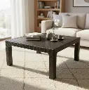MESA QUALITY NEPAL RATONA CUADR. SIM. RATAN 90X90CM NEGRO-3.webp