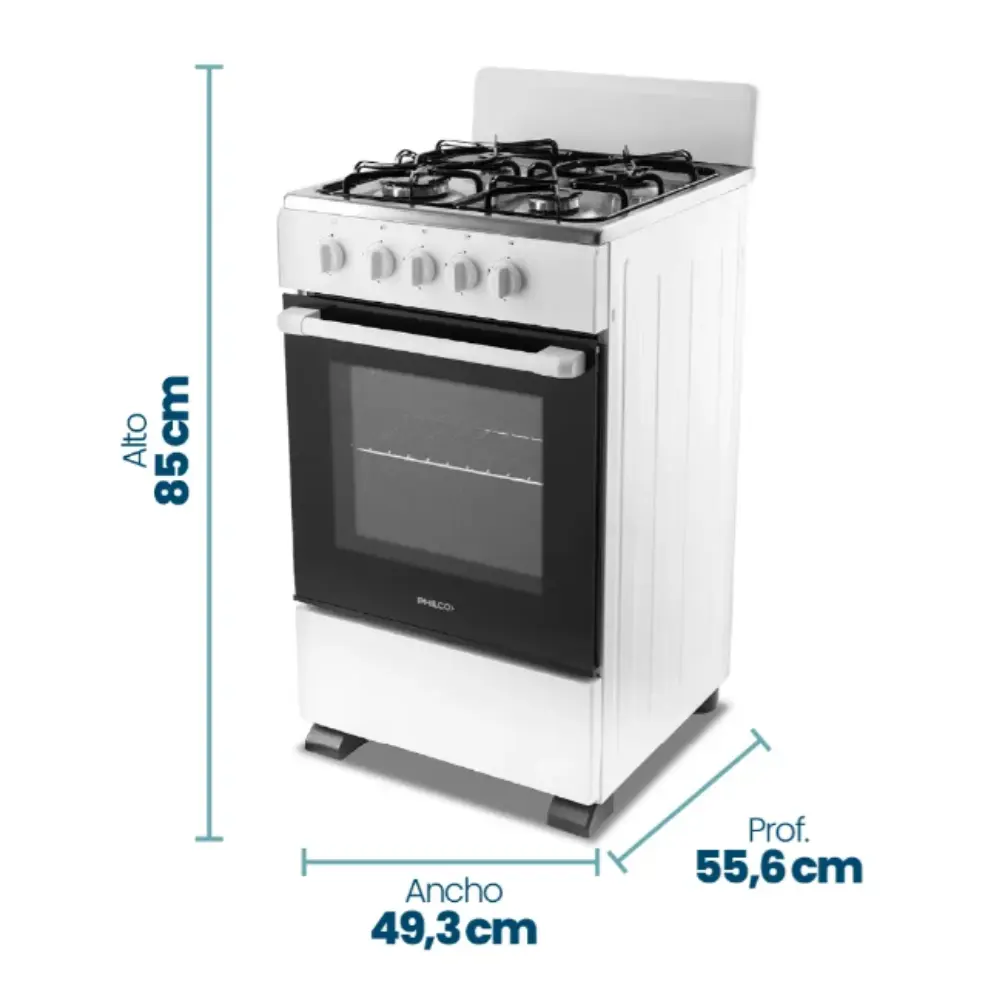 COCINA PHILCO 4H 56CM MULTIGAS MEDIUM BLANCA-6.webp