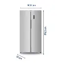 Heladera BGH BRS400I1A 397 Lts. Syde By Syde No Frost Inverter Inoxidable-3.webp