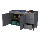Bajo Mesada Orlandi 1.20 Mts. 2 Puertas - 3 Cajones Con Estantes 3030 Jacaranda-3.webp