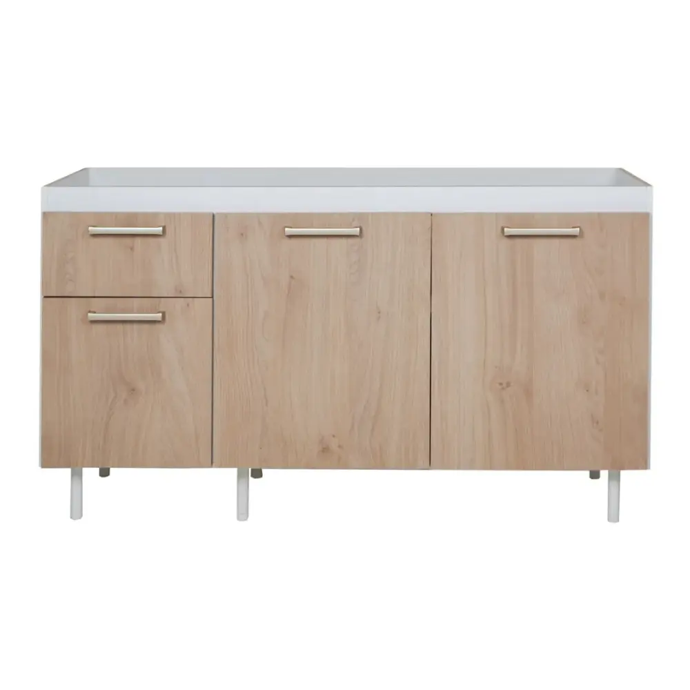 Bajo Mesada Ricchezze Turin 1.40 Mts. 3 Puarta - 1 Cajones Roble Kendal-1.webp