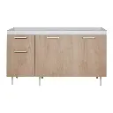 Bajo Mesada Ricchezze Turin 1.40 Mts. 3 Puarta - 1 Cajones Roble Kendal-1.webp