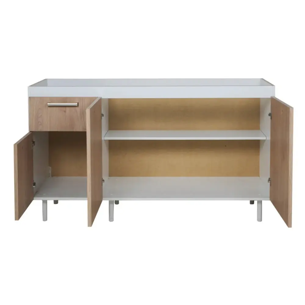 Bajo Mesada Ricchezze Turin 1.40 Mts. 3 Puarta - 1 Cajones Roble Kendal-3.webp