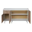 Bajo Mesada Ricchezze Turin 1.40 Mts. 3 Puarta - 1 Cajones Roble Kendal-3.webp