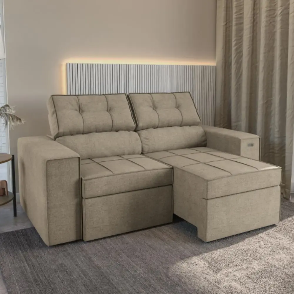 SOFA KAPPESBERG LANUS 4C S125-2-A036 188X96X101CM 6POSRECLINABLE - VELUDO BEGE-6.webp