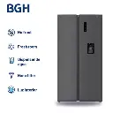 HELADERA BGH BRS540I2A 534L NO FROST SIDE BY SIDE INVERTER DARK INOX.-3.webp