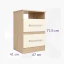 Mesa de Luz Maximo 2 Cajones 4704 Golden-Oregon-3.webp
