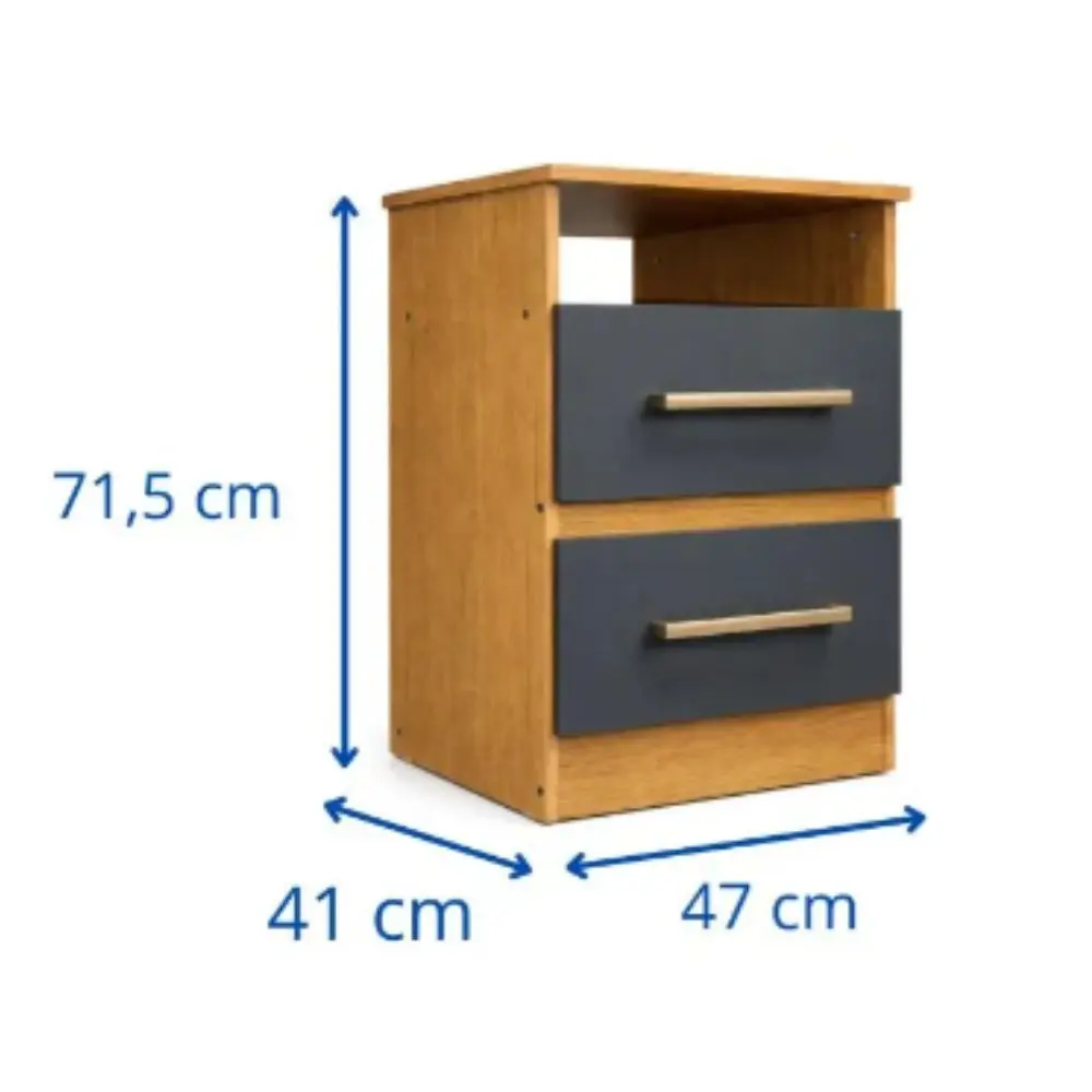 Mesa de Luz Maximo 2 Cajones 4704 Grafito-Teca-5.webp