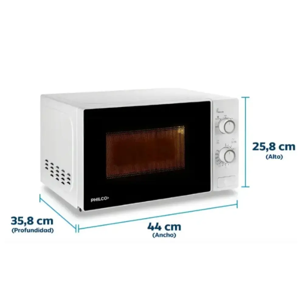 MICROONDAS PHILCO MPHRW20UAN 20L ROTATIVO 700W BLANCO-4.webp
