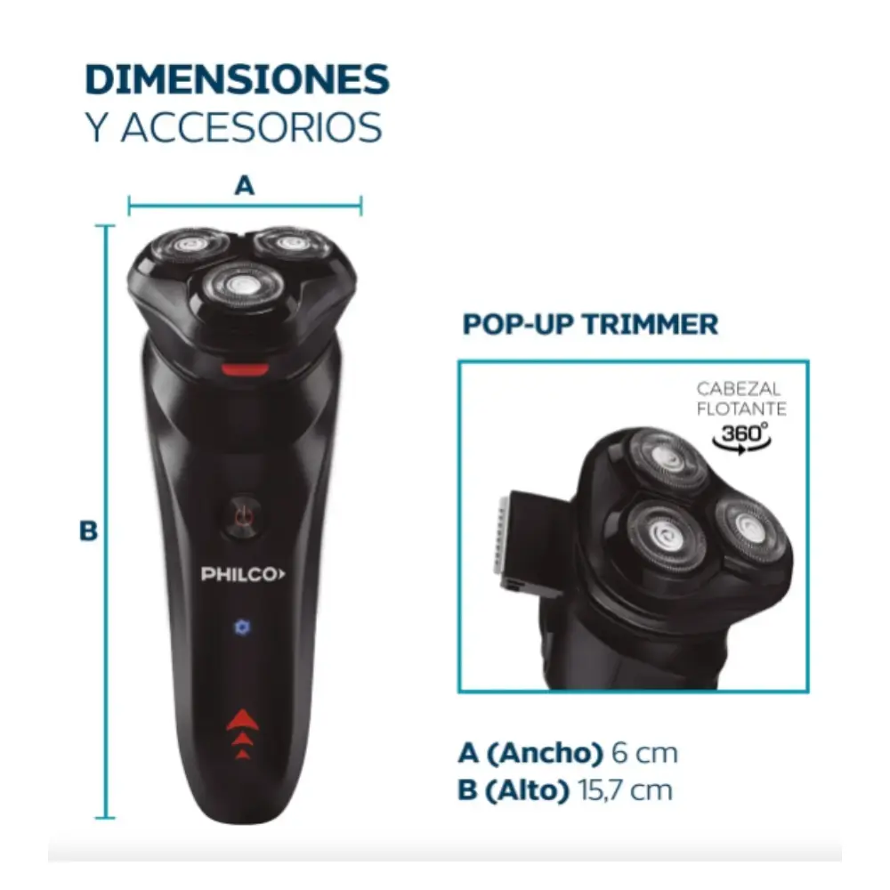 Afeitadora Philco AE5105PP Lithium 3D 360-11.webp