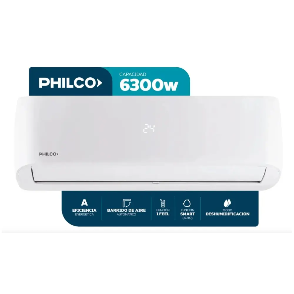 Aire Acondicionado Philco Split 6300W 5500 Frig. Frio-Calor PHS60HA4CN-1.webp