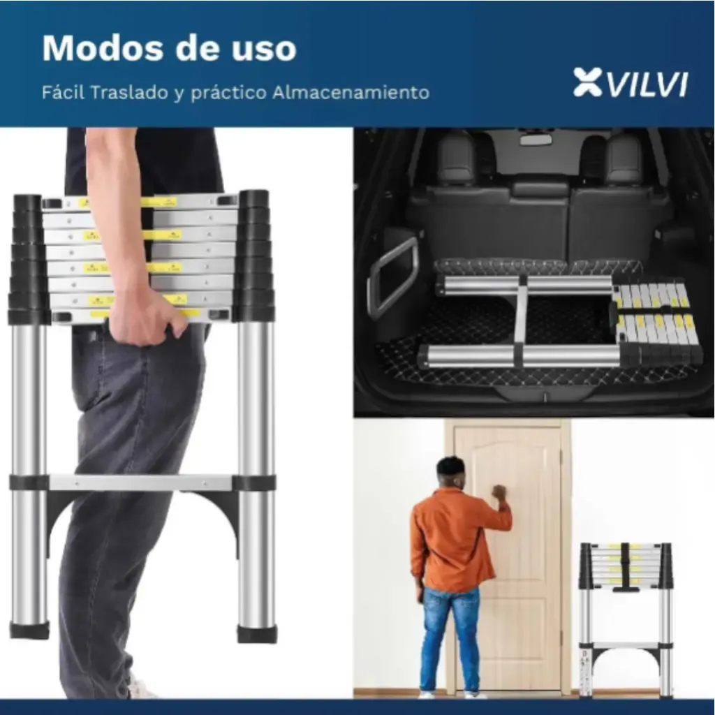 Escalera Philco EST38DH Telescopica 13 Escalones-Aluminio-5.webp