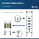 Escalera Philco EST38DH Telescopica 13 Escalones-Aluminio-4.webp