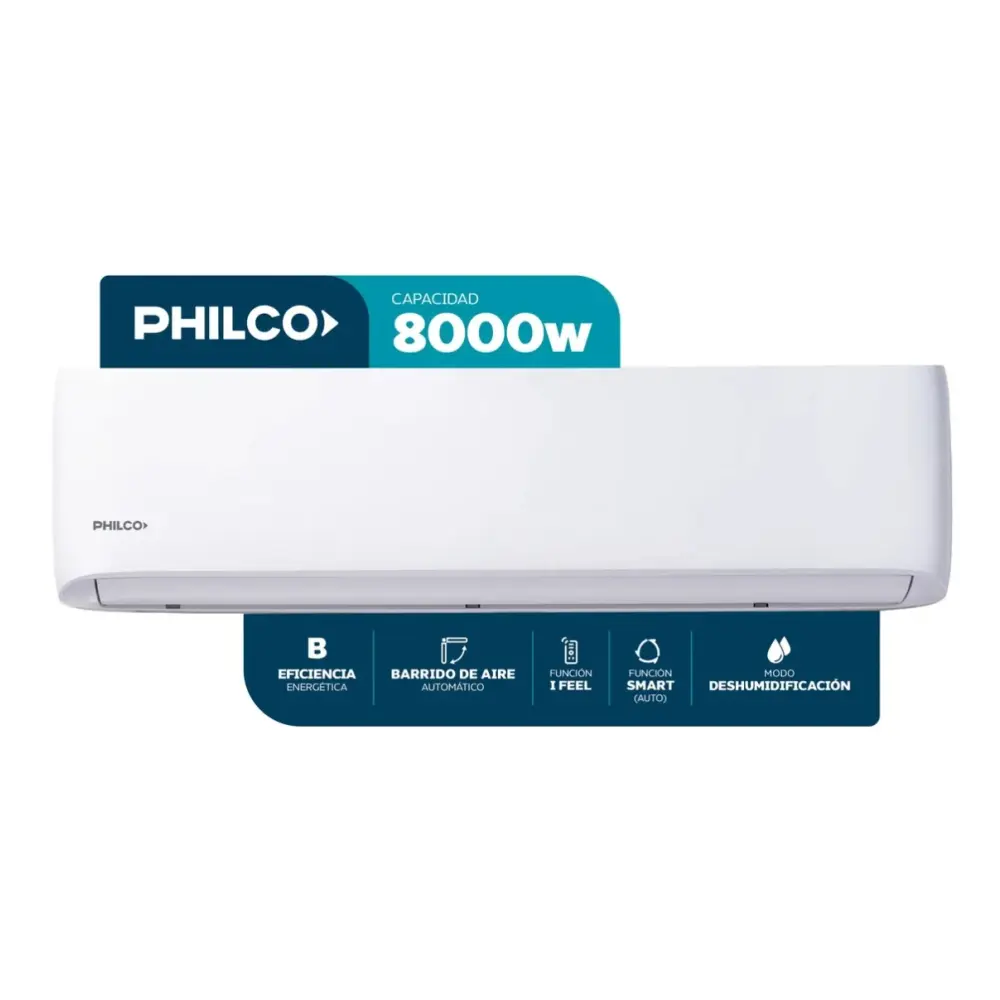 Aire Acondicionado Philco 8000 W 6800 Frigorias Frio-Calor Split-1.webp