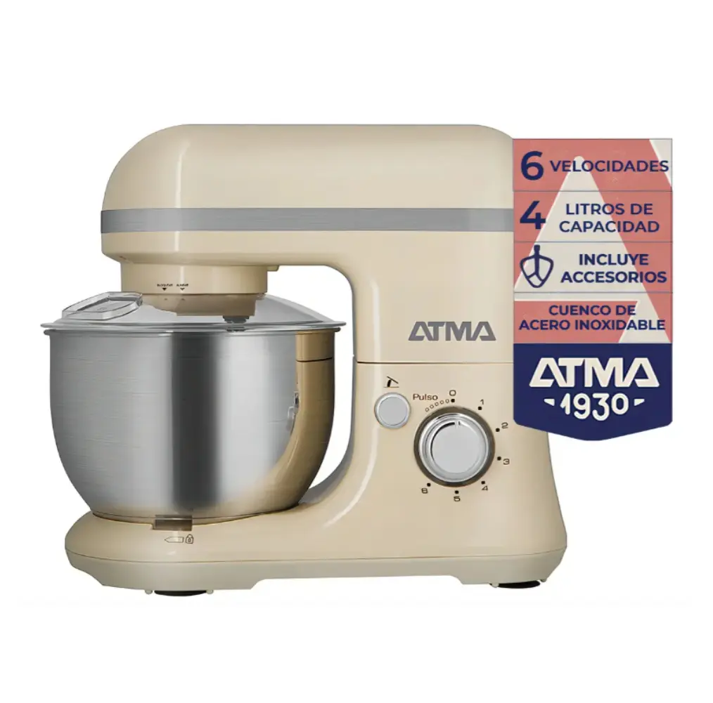 BATIDORA ATMA BPAT21WP PLANETARIA 800W 6VEL. AMASA-BATE VINTAGE BLANCA-2.webp