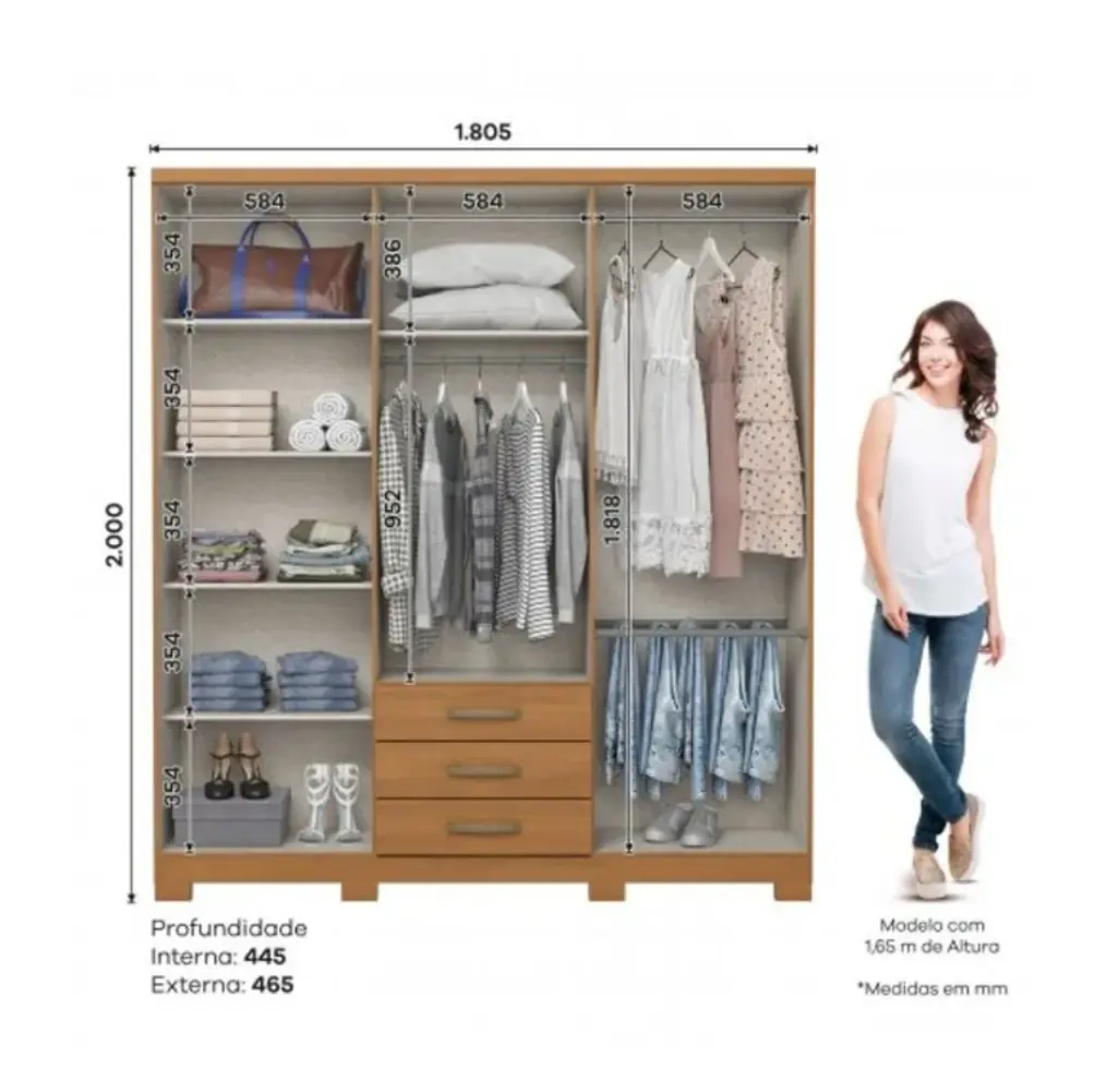 PLACAR HENN CAJU 6PTAS 200X180X46CM DA136-214 CINAMOMO-3.webp