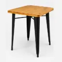 Mesa Tolix Made In Cordoba 70 X 70 Cm Reforz. Chapa/Madera 36MM