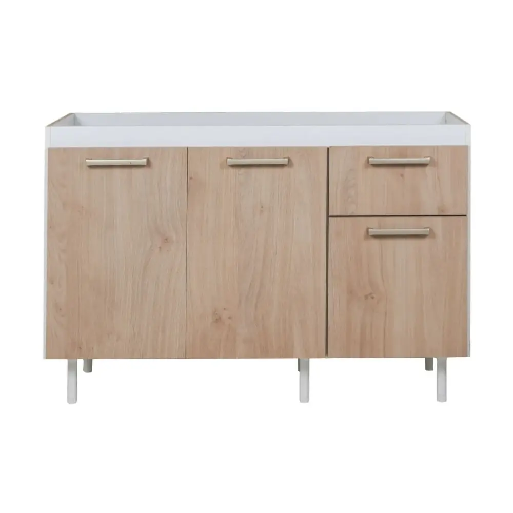 Bajo Mesada Ricchezze Turin 1.20 Mts 3 Puertas - 1 Cajon Roble Kendal