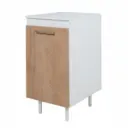 Bajo Mesada Ricchezze Turin 0.40 M 1 Puerta Roble Kendal