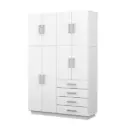 Placar Bulk GR8460 Andorra 8 Puertas 4 Cajones Blanco