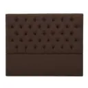 Respaldo El Madero ELM 140 Capitone-Costura Praga Chocolate