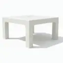Mesa Quality Nepal Ratona Cuadrada Simil Ratan 90x90 Cm Blanco