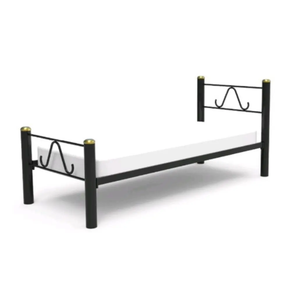 Cama Metalfranch 1 Plaza S Caño 3 Pulgada CA-301 Con Colchon 80X13