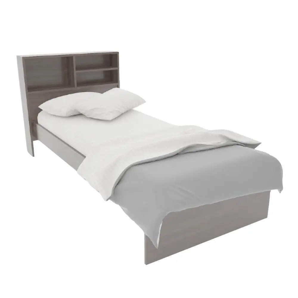 Cama Orlandi 1 Plaza con Repisa 73 Jacaranda