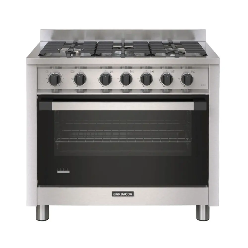 COCINA ORMAY B90 T BARBACOA 5H AC. INOX. REJ. FUND.