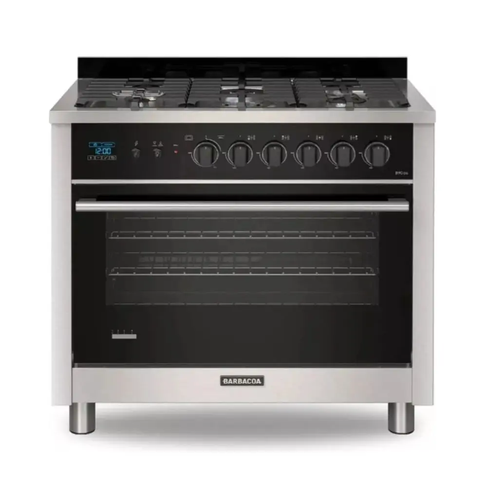 COCINA ORMAY B90 DG BARBACOA 5H TIMER DIGITAL AC. INOX. REJ. FUND.