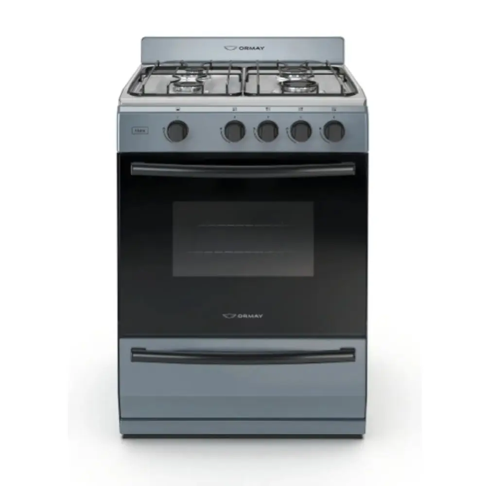 COCINA ORMAY INOX GRIS 4H