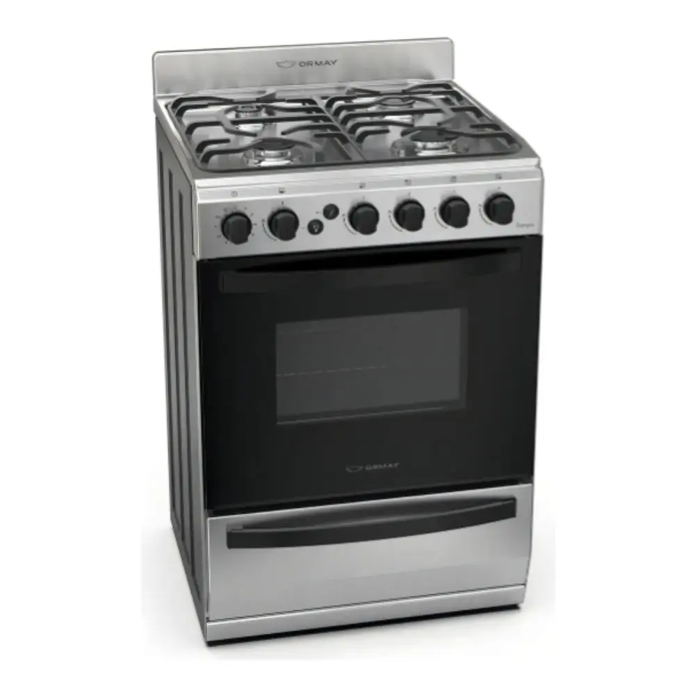 COCINA ORMAY TEMPO ACERO 4H REJ. FUND.